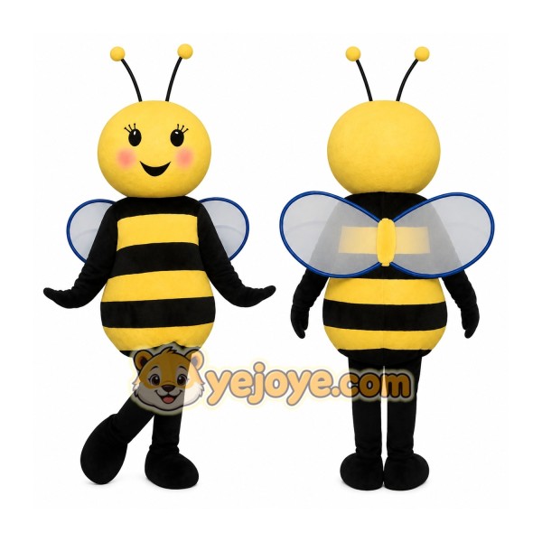 Yellow Black Bee Mascot Costume