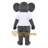 Gray Elephant White Shirt Mascot Costume Gray Elephant White Shirt Mascot Costume