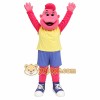Pink Yellow Blue Cartoon Boy Mascot Costume