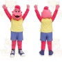 Pink Yellow Blue Cartoon Boy Mascot Costume