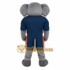 Gray Navy Orange Elephant Mascot Costume Gray Navy Orange Elephant Mascot Costume