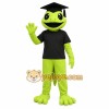 Green Graduation Frog Mascot Costume