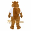 Brown White Squirrel Mascot Costume Brown White Squirrel Mascot Costume