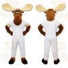 Brown Cream White Moose Mascot Costume