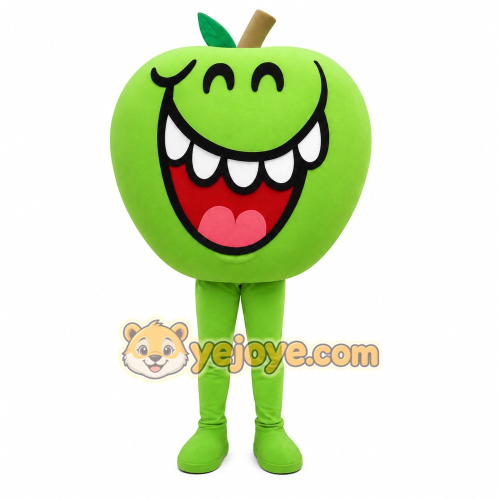 Green Apple Mascot Costume