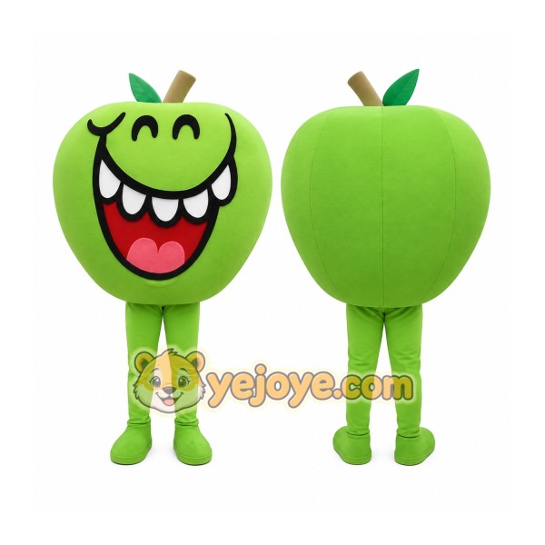 Green Apple Mascot Costume