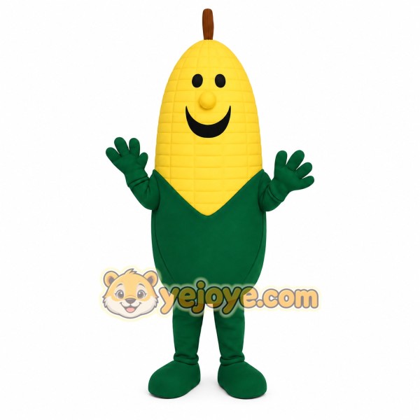 Yellow Green Corn Mascot Costume