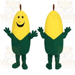 Yellow Green Corn Mascot Costume