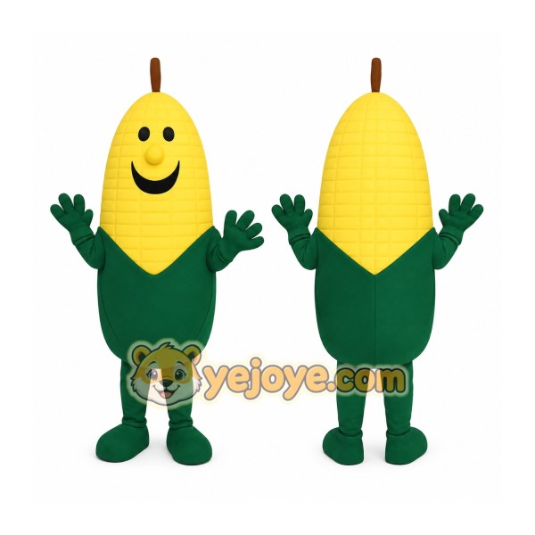 Yellow Green Corn Mascot Costume