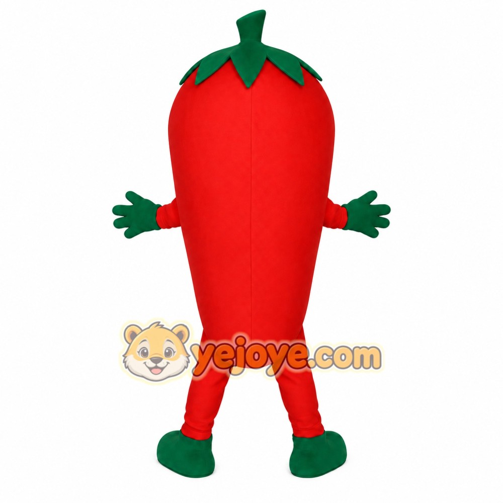 Red Green Hot Chili Pepper Mascot Costume Red Green Hot Chili Pepper Mascot Costume