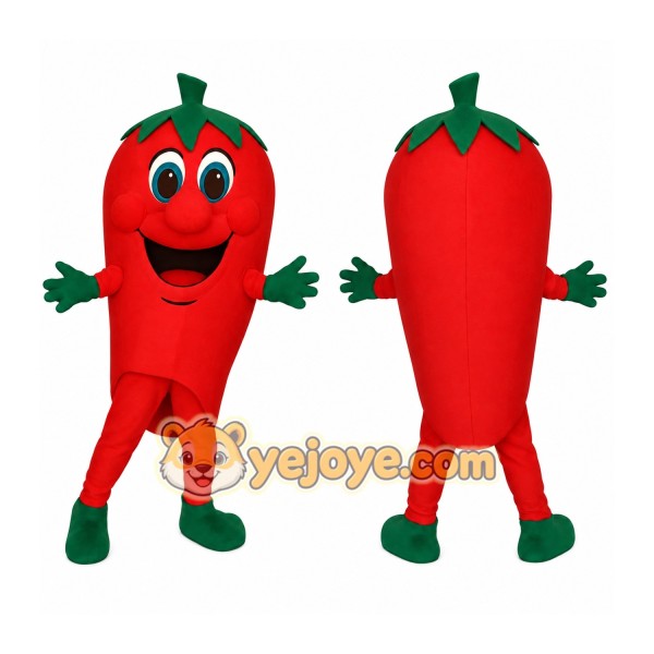 Red Green Hot Chili Pepper Mascot Costume