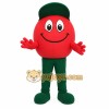 Red Green Smiling Tomato Mascot Costume Red Green Smiling Tomato Mascot Costume