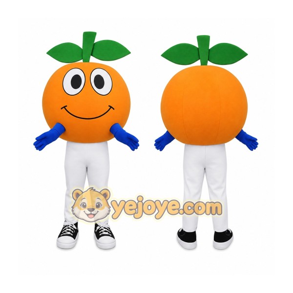 Orange Green Orange Fruit Mascot Costume