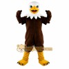 Brown White Yellow Eagle Mascot Costume
