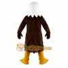 Brown White Yellow Eagle Mascot Costume