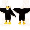 Black White Yellow Bald Eagle Mascot Costume