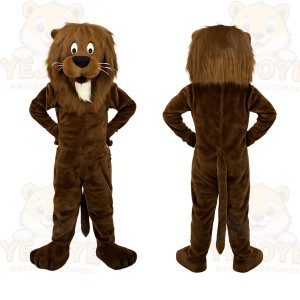 Brown Lion Mascot Costume