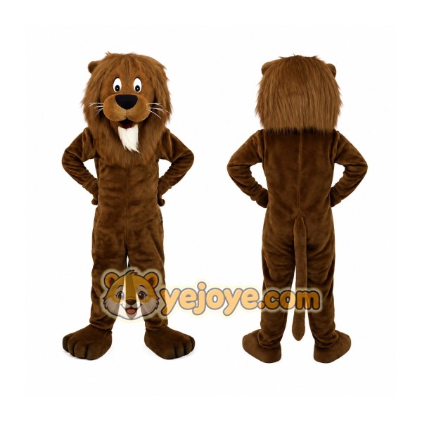 Brown Lion Mascot Costume