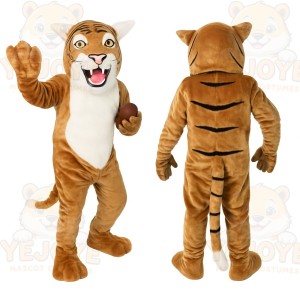 Orange White Black Tiger Mascot Costume