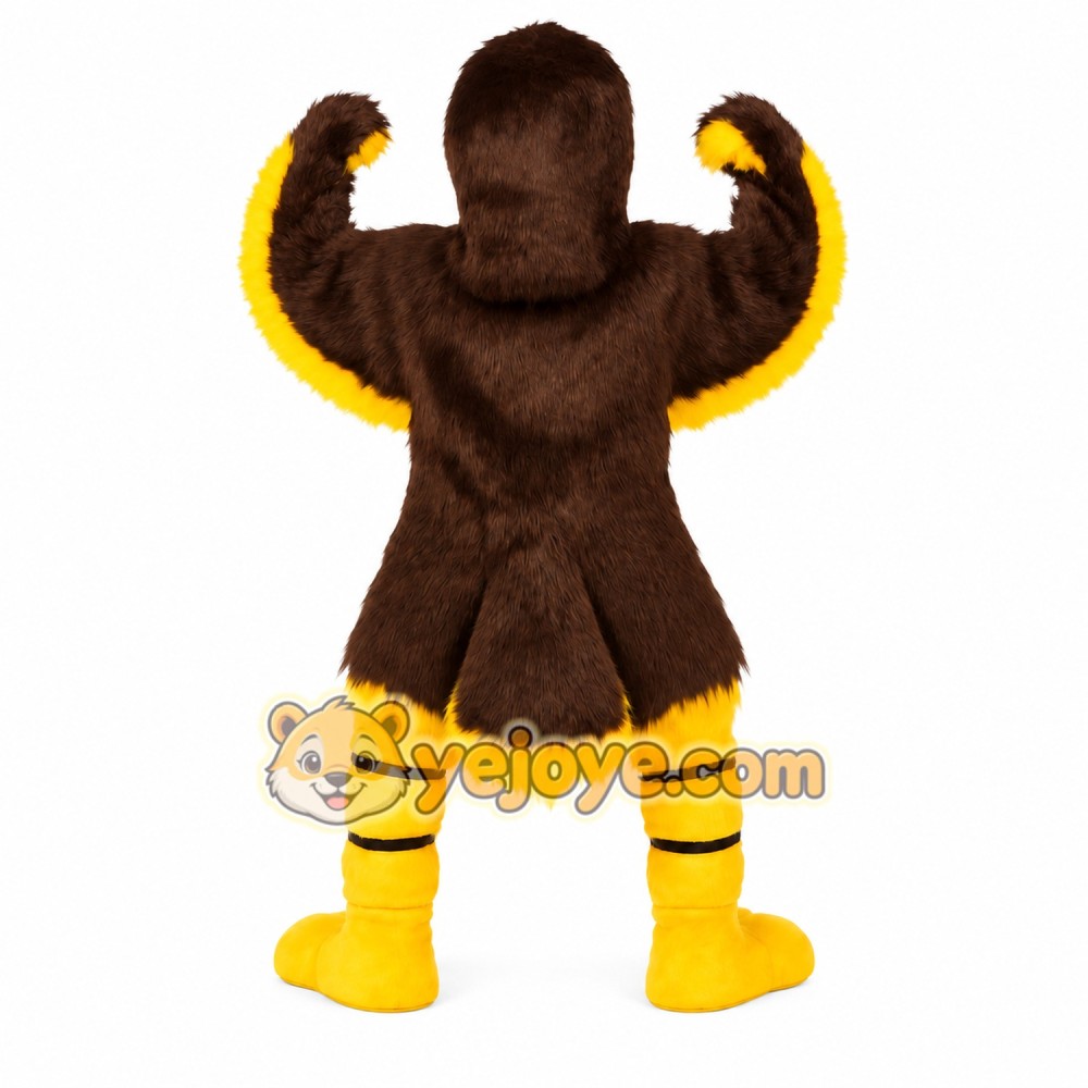 Brown Yellow Eagle Mascot Costume Brown Yellow Eagle Mascot Costume