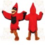 Red Black Cardinal Bird Mascot Costume