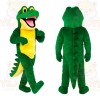 Green Yellow Alligator Mascot Costume