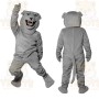 Gray Bulldog Mascot Costume