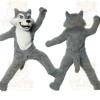 Gray White Husky Dog Mascot Costume