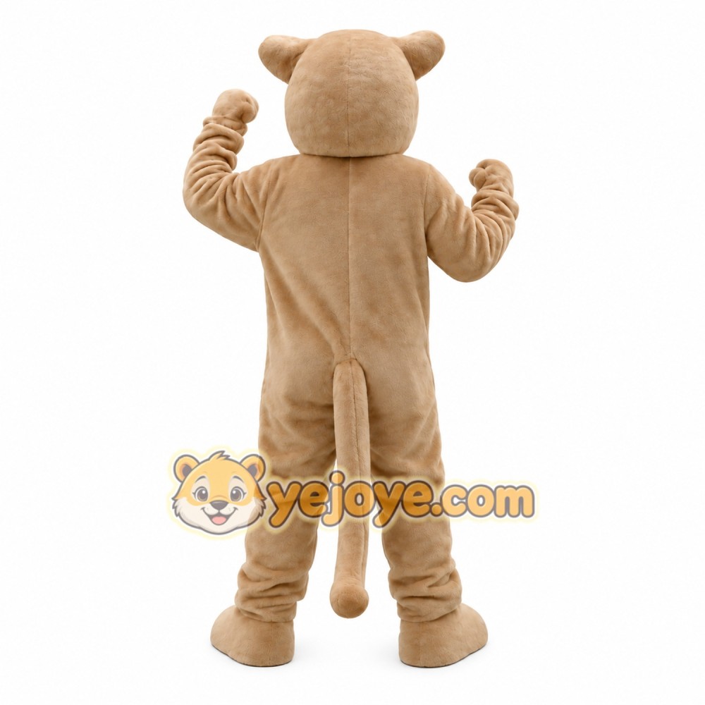 Tan Cougar Mountain Lion Mascot Costume Tan Cougar Mountain Lion Mascot Costume