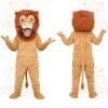 Tan Brown Lion Mascot Costume