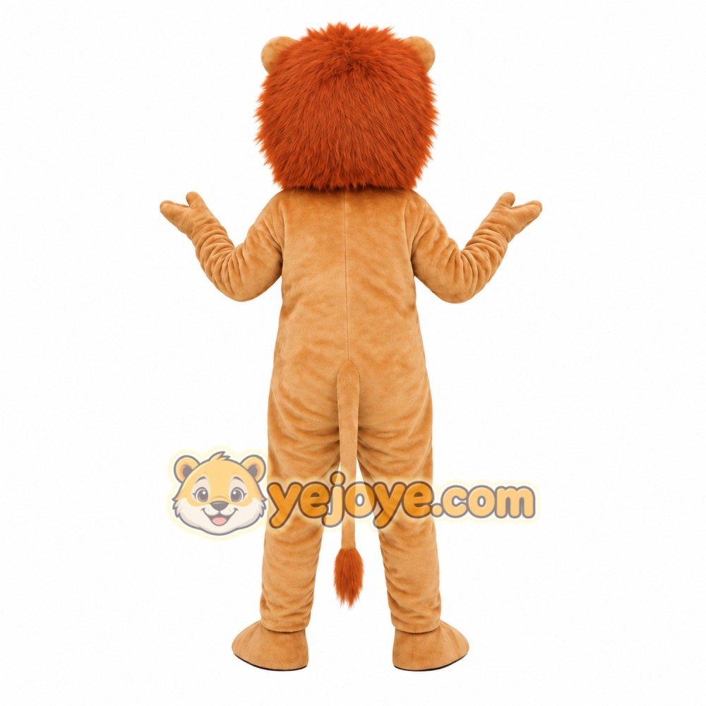 Tan Brown Lion Mascot Costume