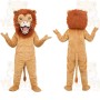 Tan Brown Lion Mascot Costume