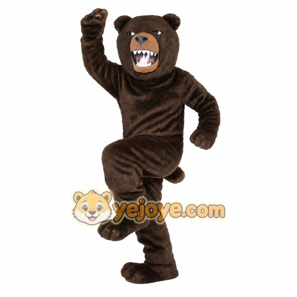 Dark Brown Bear Mascot Costume