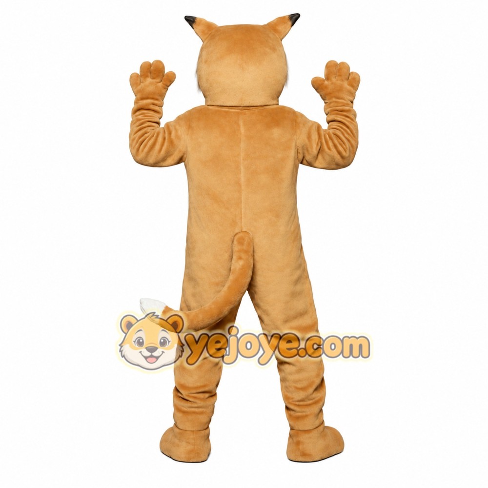 Tan White Cougar Mascot Costume Tan White Cougar Mascot Costume