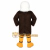 Brown White Yellow Bald Eagle Mascot Costume
