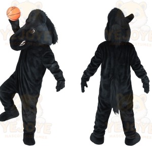 Black Horse Mascot Costume