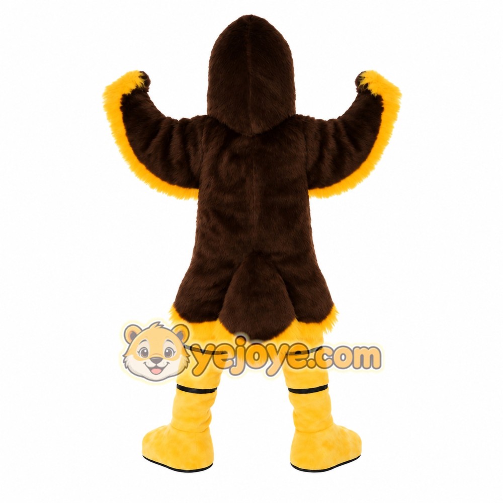 Brown Yellow Eagle Mascot Costume Brown Yellow Eagle Mascot Costume