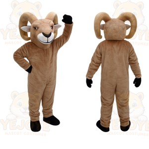 Tan Brown Bighorn Sheep Mascot Costume
