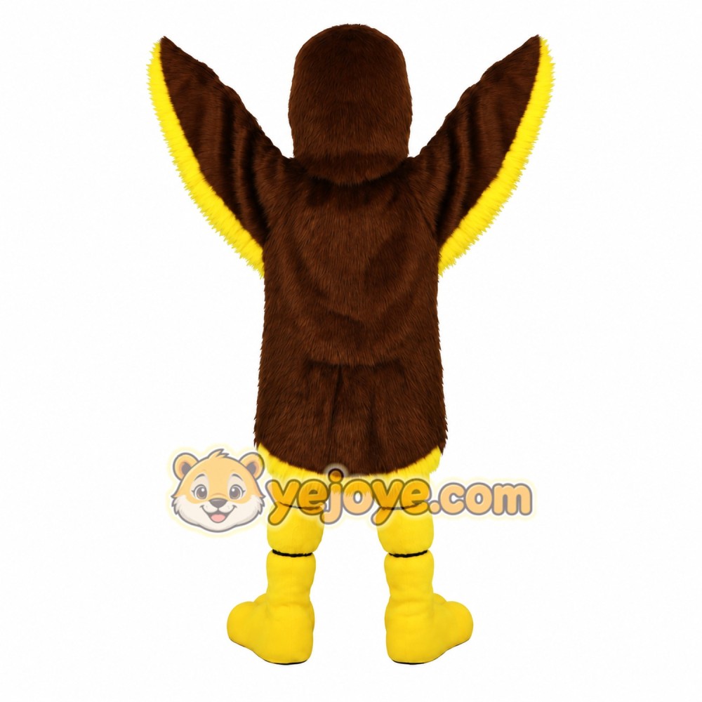 Brown Yellow Eagle Mascot Costume Brown Yellow Eagle Mascot Costume