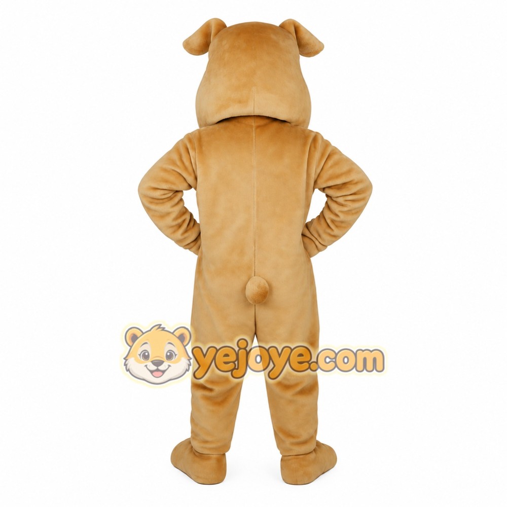 Tan Bulldog Mascot Costume Tan Bulldog Mascot Costume