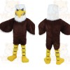 Brown White Yellow Bald Eagle Mascot Costume