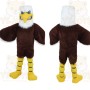 Brown White Yellow Bald Eagle Mascot Costume