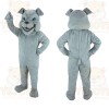 Gray Bulldog Mascot Costume