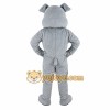 Gray Bulldog Mascot Costume Gray Bulldog Mascot Costume