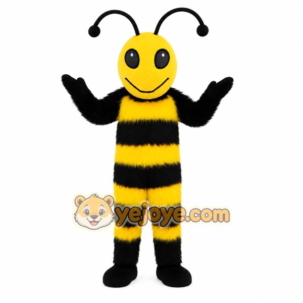 Yellow Black Bee Mascot Costume Yellow Black Bee Mascot Costume