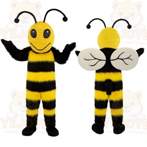 Yellow Black Bee Mascot Costume