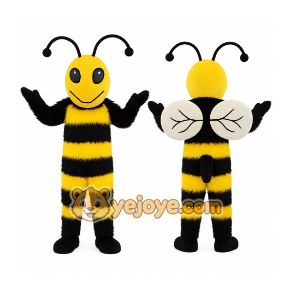Yellow Black Bee Mascot Costume