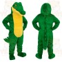 Green Yellow Alligator Mascot Costume