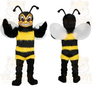 Black Yellow Bee Mascot Costume
