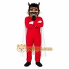 Red White Horned Devil Man Mascot Costume Red White Horned Devil Man Mascot Costume